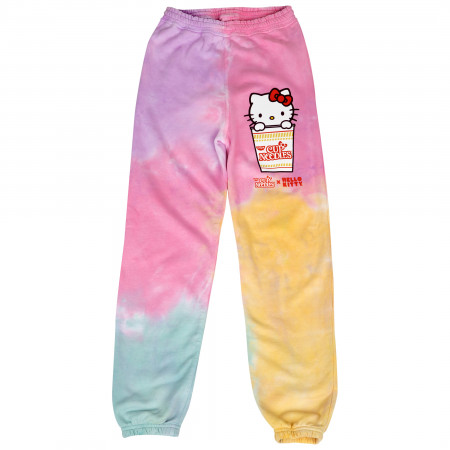 Hello Kitty x Cup Noodles Character Tie Dye Print Joggers